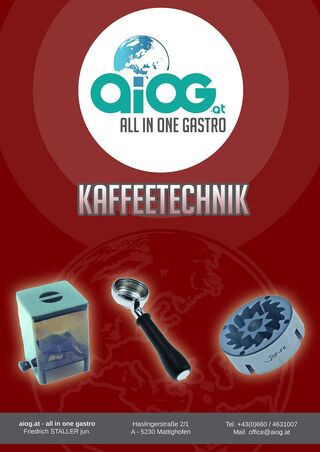 Katalog-Deckblatt Kaffeetechnik